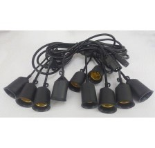 Đui Đèn E27 Chống Nước 5m (10 Đầu) Nối Dài )