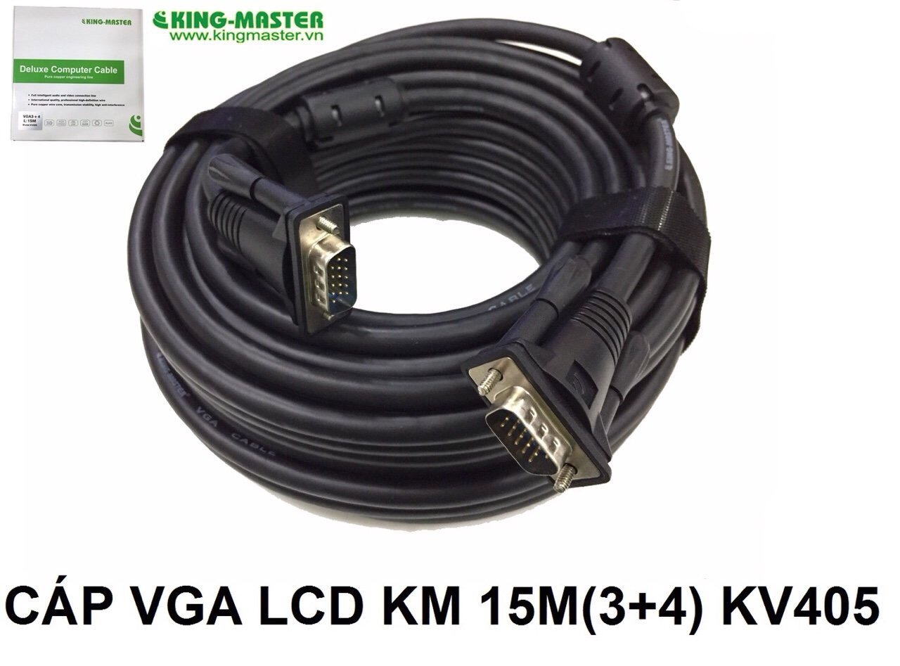 Cáp Vga 15m Kingmaster 3+4 ( KV405 )