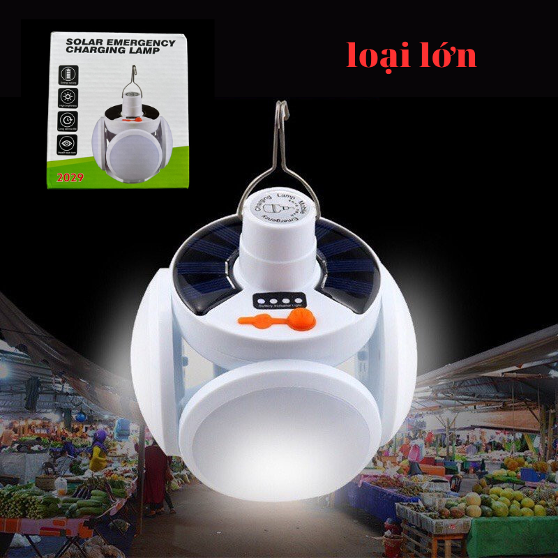 Đèn Tích Điện Năng Lượng Trái Banh 5 Bóng- loại lớn