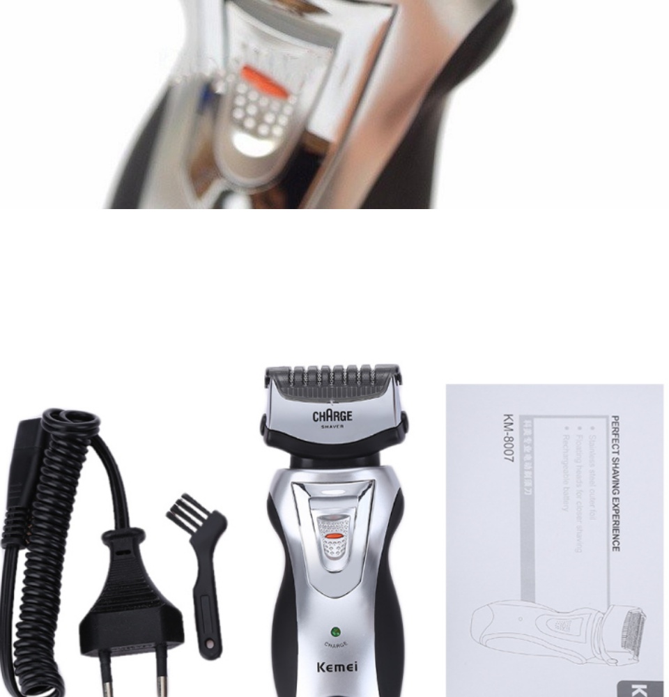 Máy cạo râu 2 lưỡi kemei KM-8007