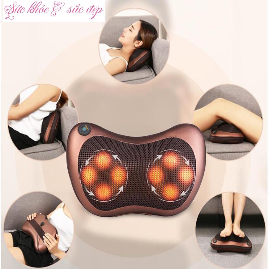 Gối Massage 8 Bi 2 Chiều Hồng Ngoại