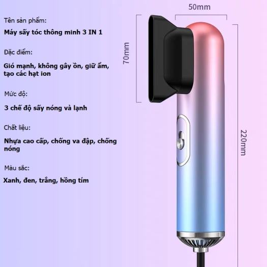 Máy Sấy Tóc 3in1 Tạo Kiểu 800w