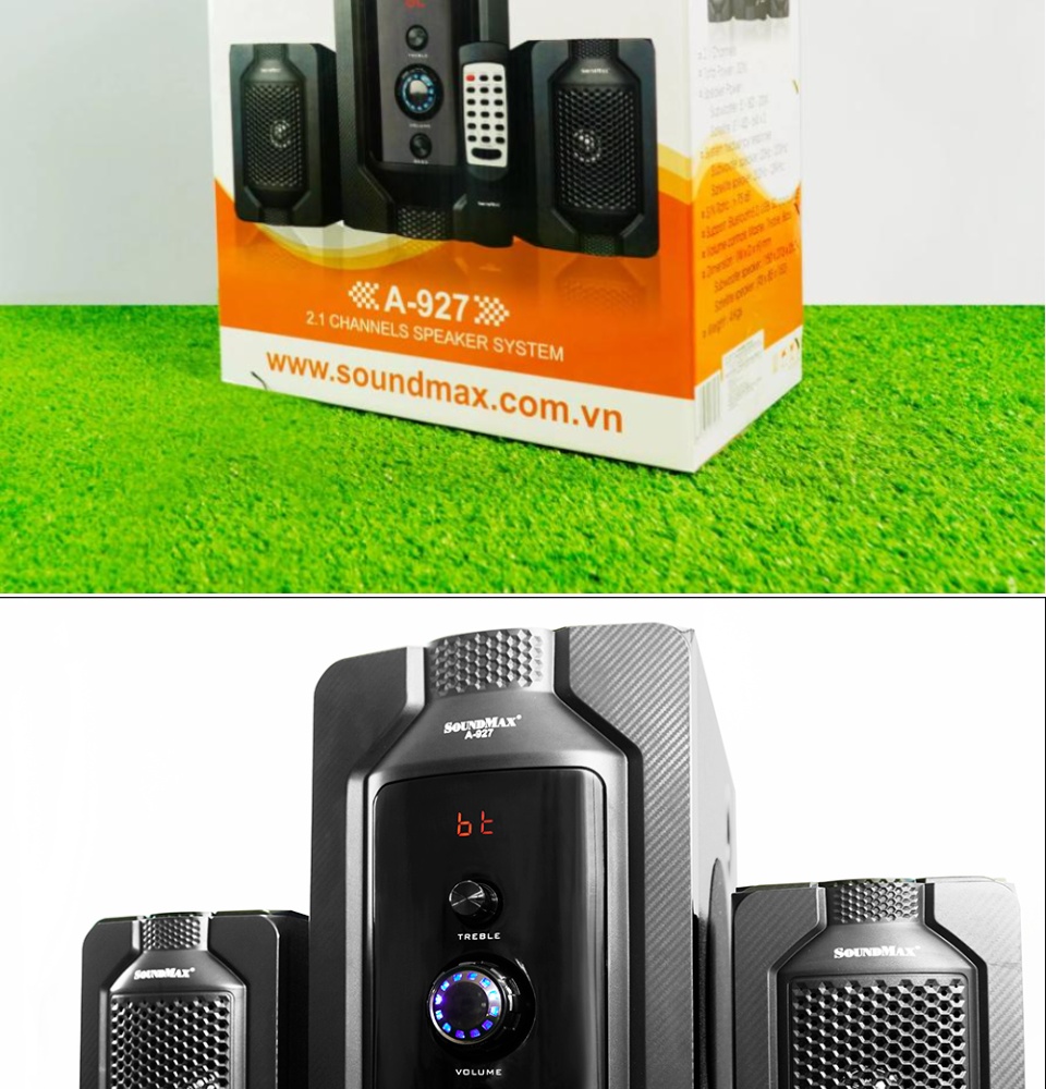 Loa Vi tính 2.1 Soundmax A-927 bluetooth chính hãng