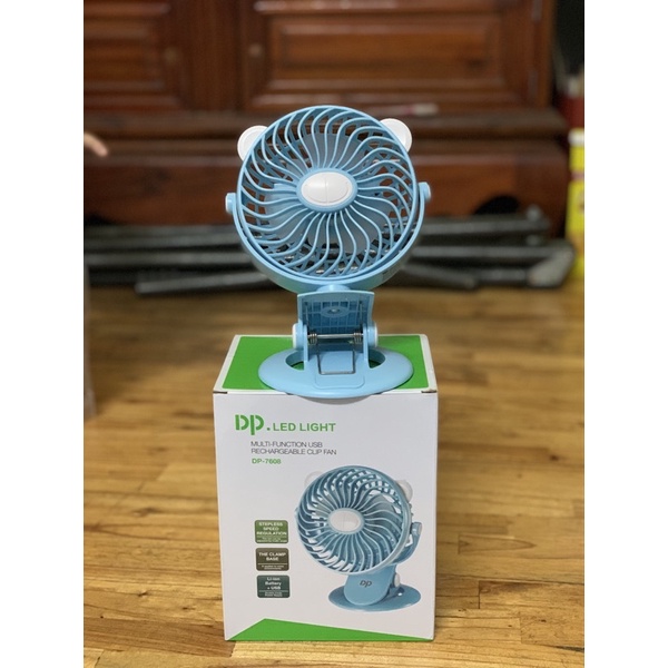 Quạt Kẹp Bàn DP-7608 Điện Sạc