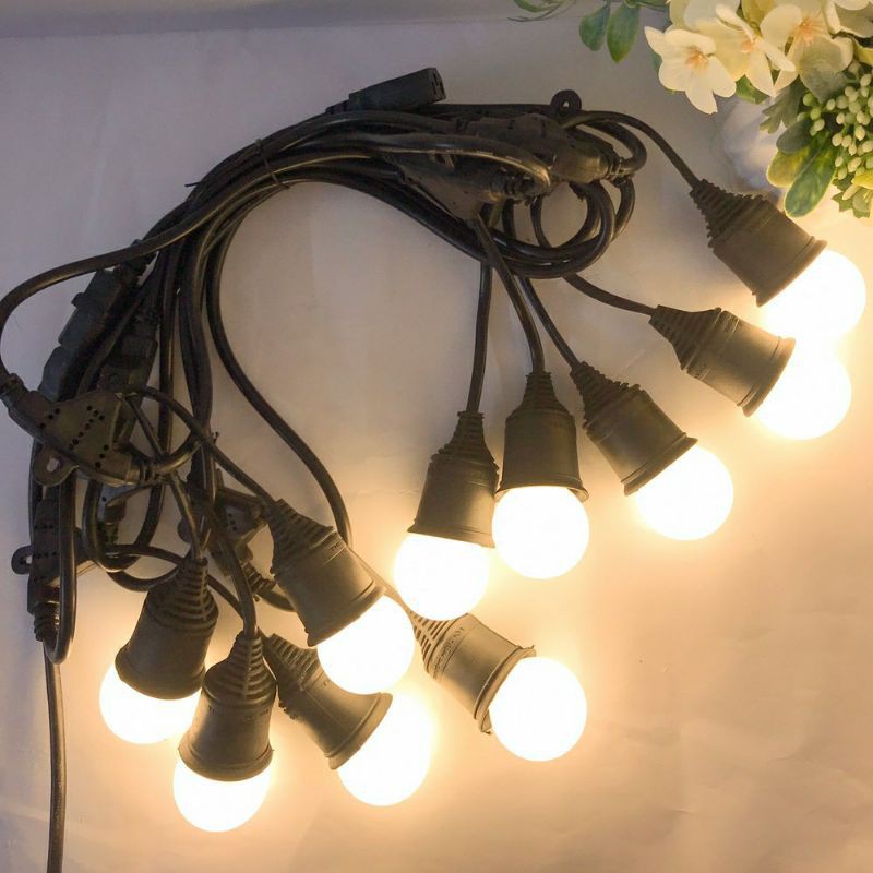 Đui Đèn E27 Chống Nước 5m (10 Đầu) Nối Dài )