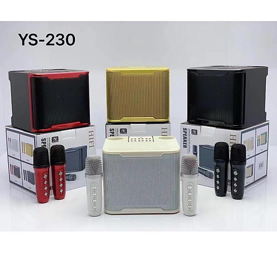 Loa bluetooth karaoke su-yosd ys-230 kèm 2 micro