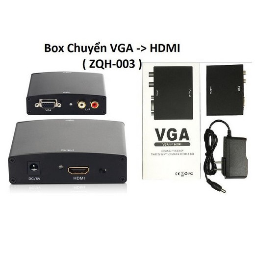 Box Chuyển HDMI Ra VGA + AV 003