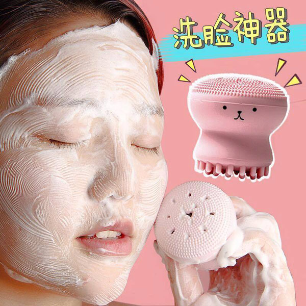 Cọ Massage Rửa Mặt Hình Bạch Tuộc