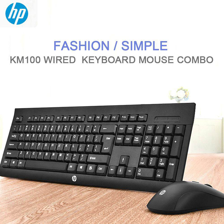 Combo phím + chuột HP KM-100 CÓ DÂY