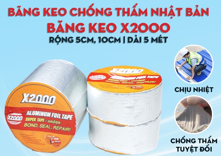 Cuộn Keo Siêu Dính X2000 Chống Dột 10cm
