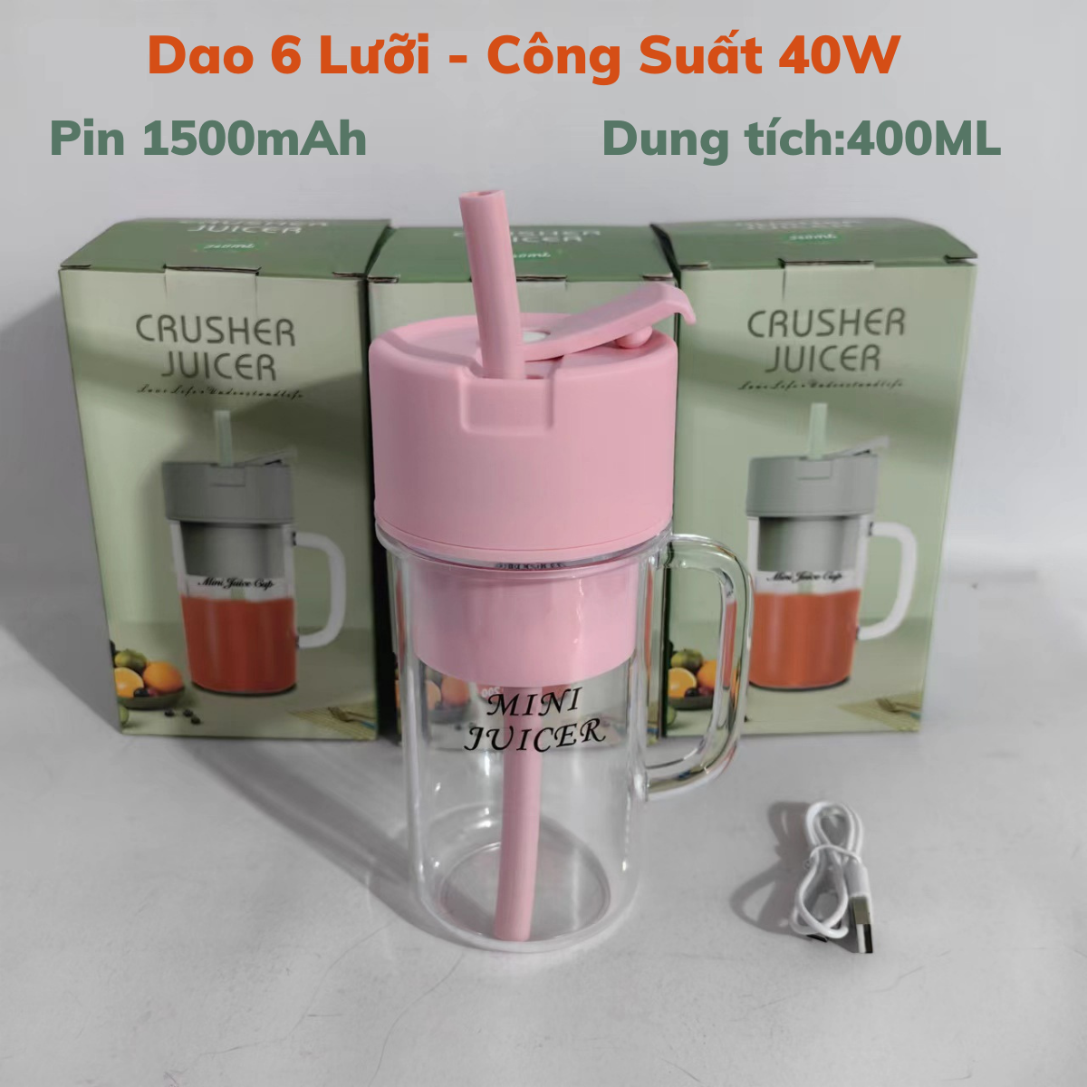 Máy Xay Sinh Tố Mini Juicer A-807 ( 500ml )
