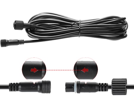 Dây Nối Nguồn Đèn Năng Lượng Mặt Trời 5m