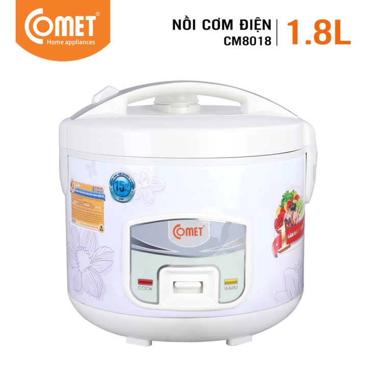 Nồi Cơm Điện Comet CM-8018 ( 1.8 Lít ) Nắp Gài