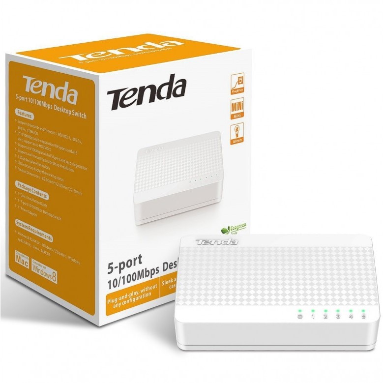 Switch Tenda S105 5-Port (100Mbps) chính hãng