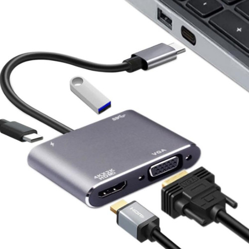 Cable chuyển Type-C 3.0 ( 4in1 ) type-c + usb + vga + hdmi
