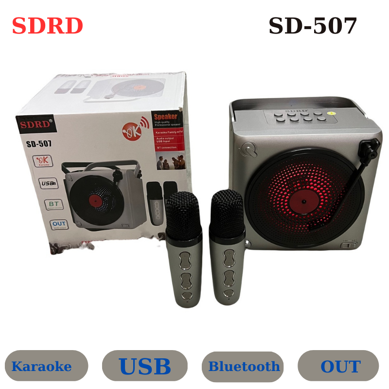 Loa Karaoke Bluetooth SDRD SD-507 ( kèm 2 micro )