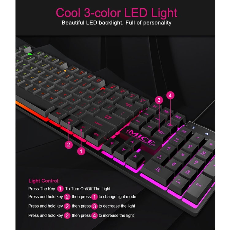 Keyboard Giả Cơ IMICE AK-600 Gaming RGB