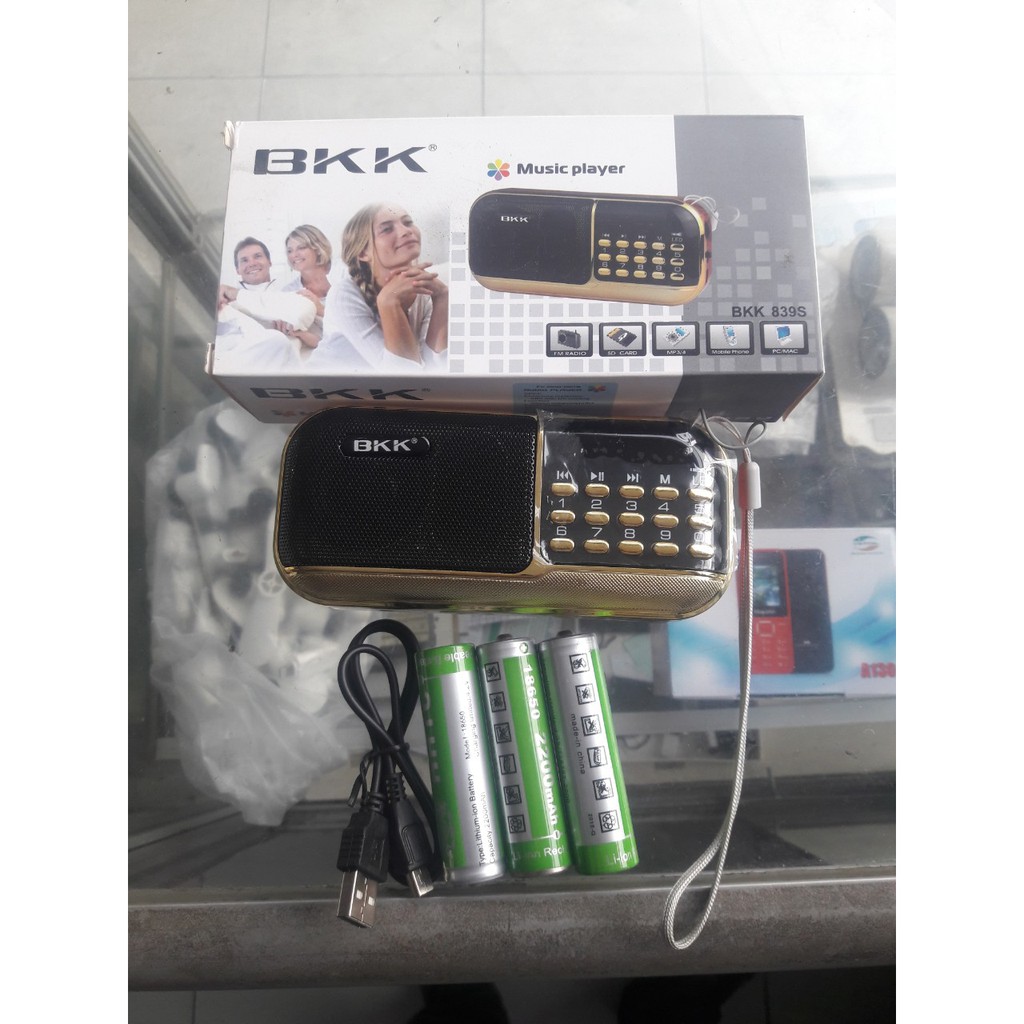 Loa thẻ nhớ FM BKK B-839s 3pin có đèn