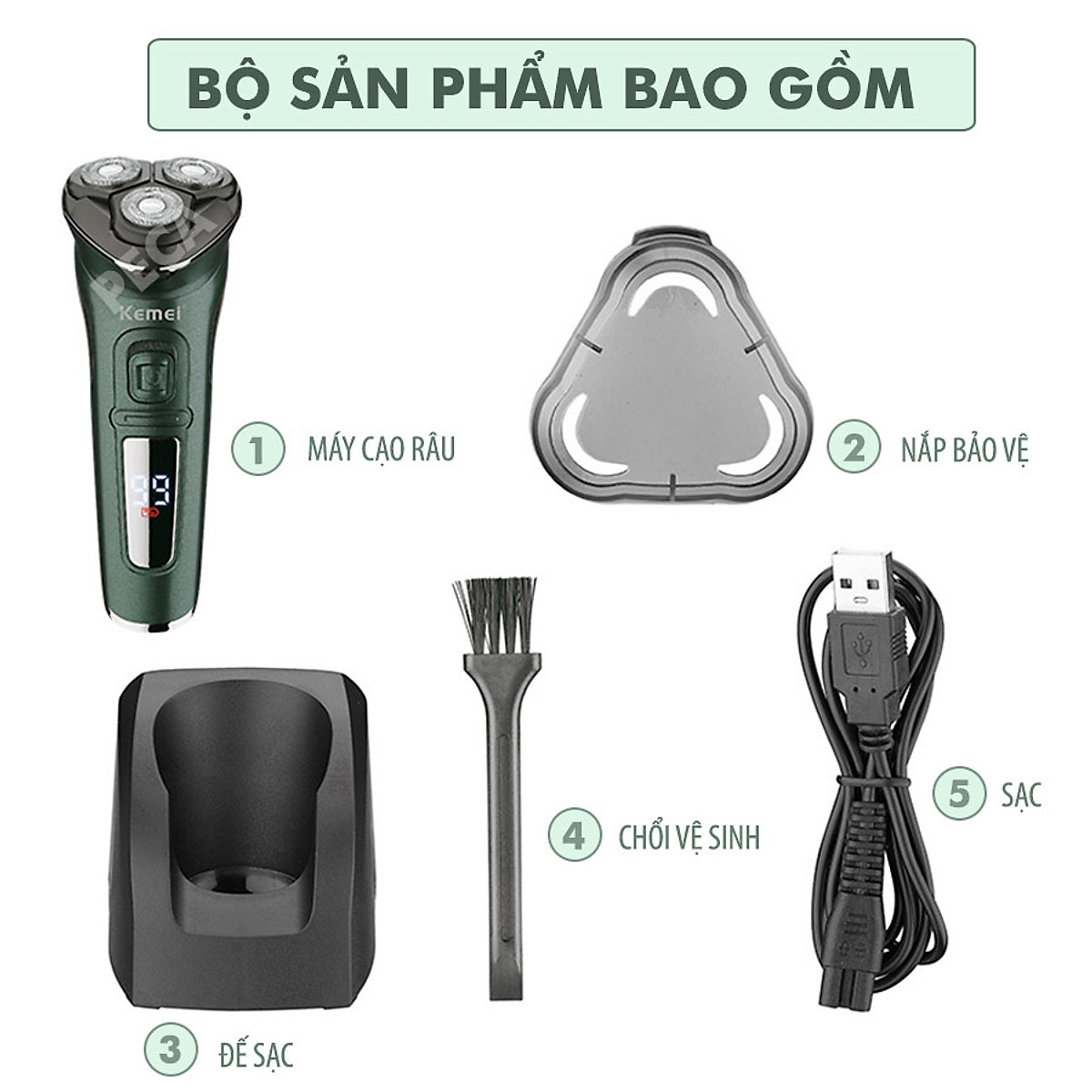 Máy Cạo Râu Kemei KM-2805