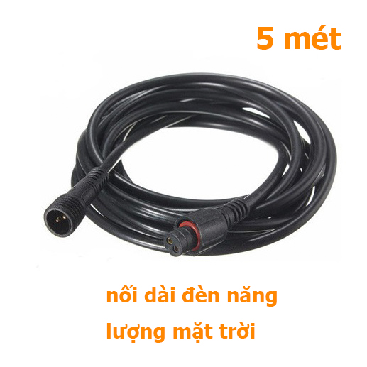 Dây Nối Nguồn Đèn Năng Lượng Mặt Trời 5m