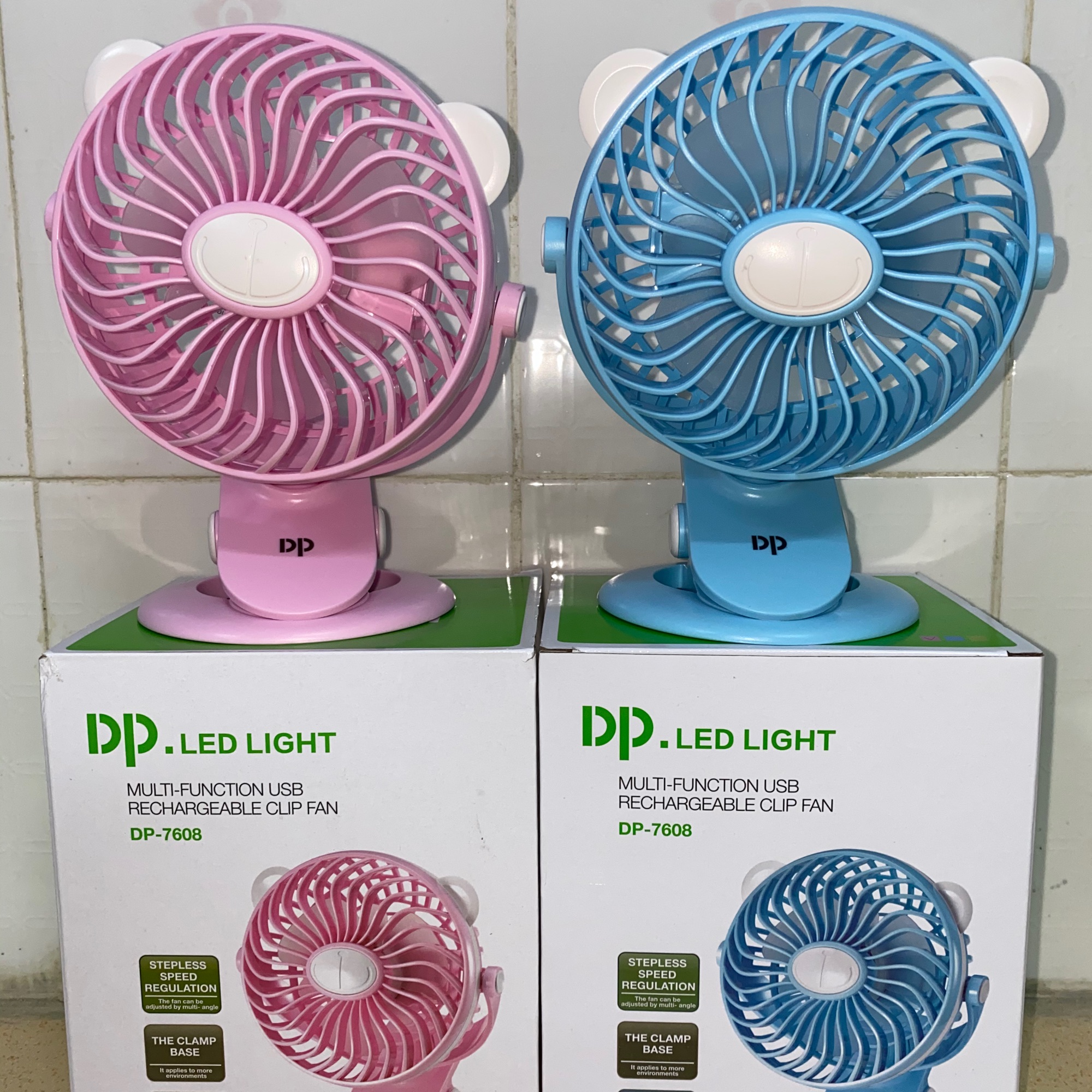 Quạt Kẹp Bàn DP-7608 Điện Sạc