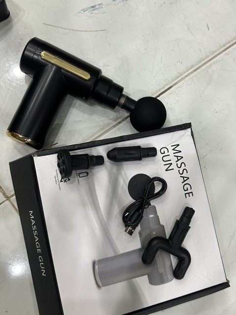 Máy Massage Gun KH-720 Cổ Đồng 6 chế độ ( 4 đầu )