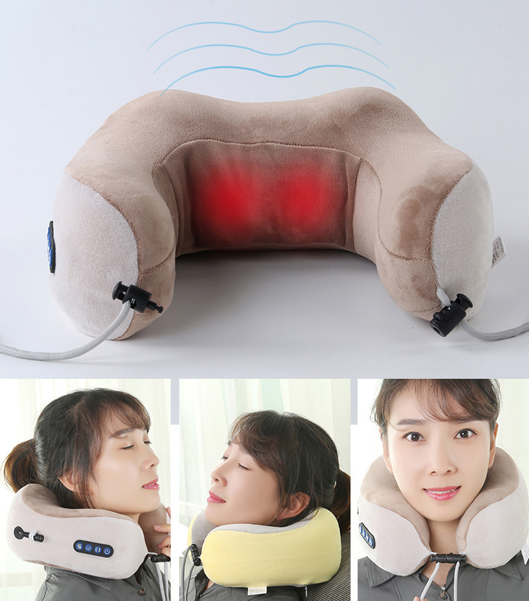 Gối Massage Vòng Cổ Chữ u Đa Năng