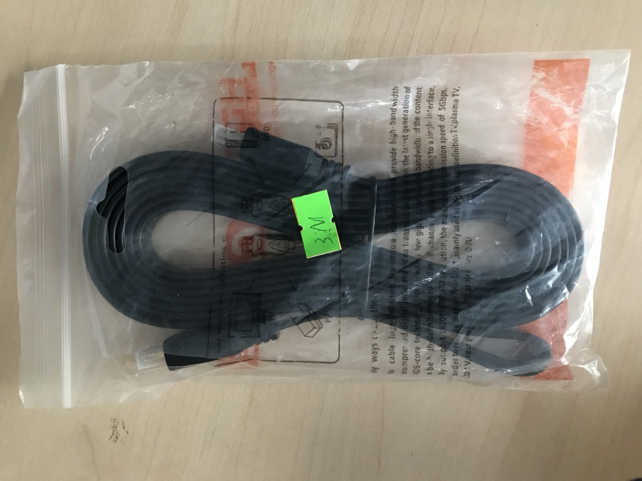 Cáp HDMI 3m --1.4 Full HD - dây dẹp