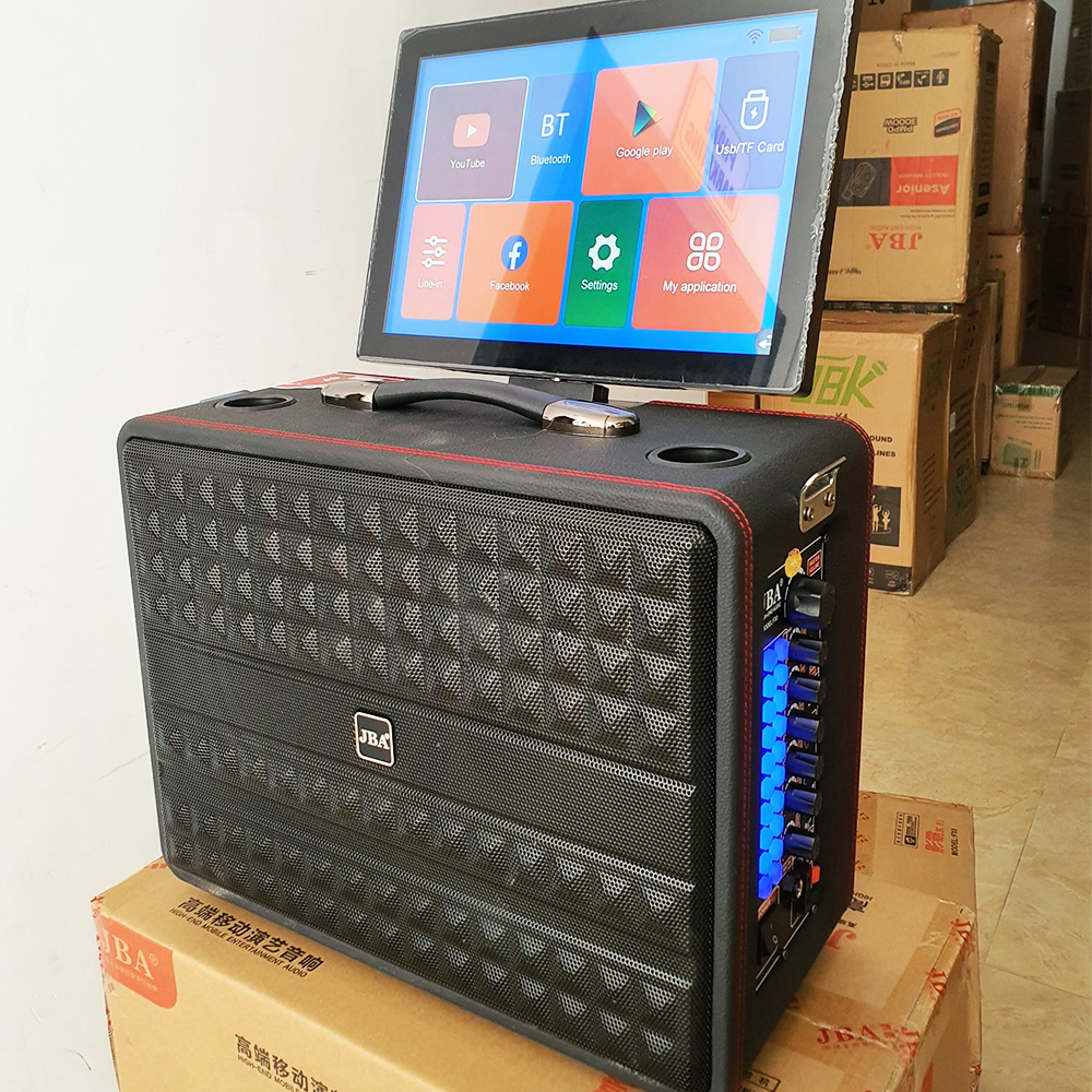 Loa kéo karaoke JBA F-33 màn hình 14inch cảm ứng