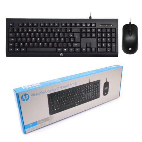 Combo phím + chuột HP KM-100 CÓ DÂY