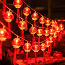 Dây Đèn Led Lồng Đèn Ngang Tròn 5m 16 Bóng 8cm