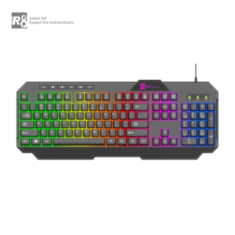 Keyboard R8 KB-1824 Led Cổng Usb