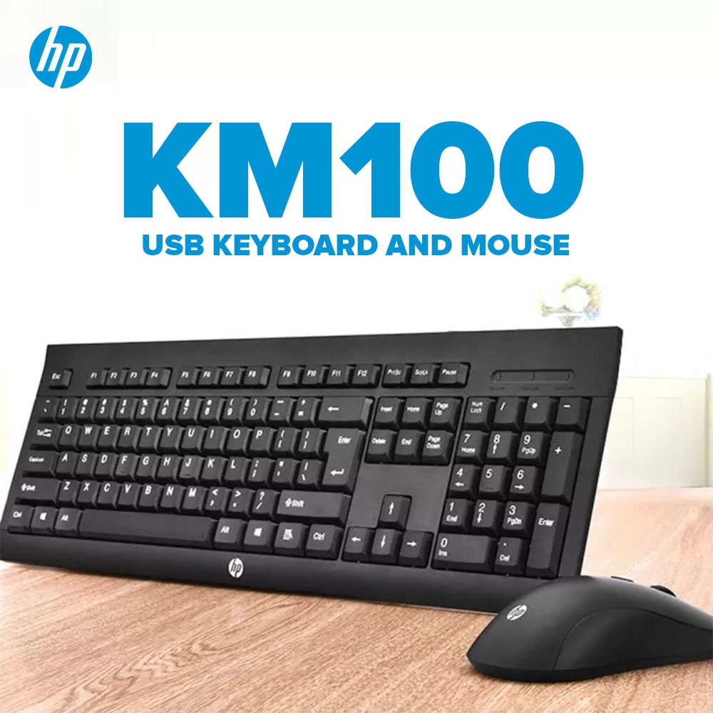 Combo phím + chuột HP KM-100 CÓ DÂY