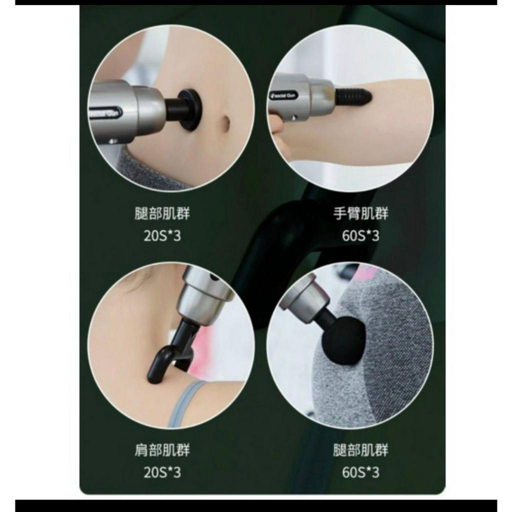 Máy Massage Gun OSK-802 ( 4 Đầu, 6 Chế Độ )