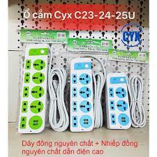 Ổ Cắm Điện CYX C24U Dây Dài 4m