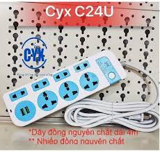 Ổ Cắm Điện CYX C24U Dây Dài 4m