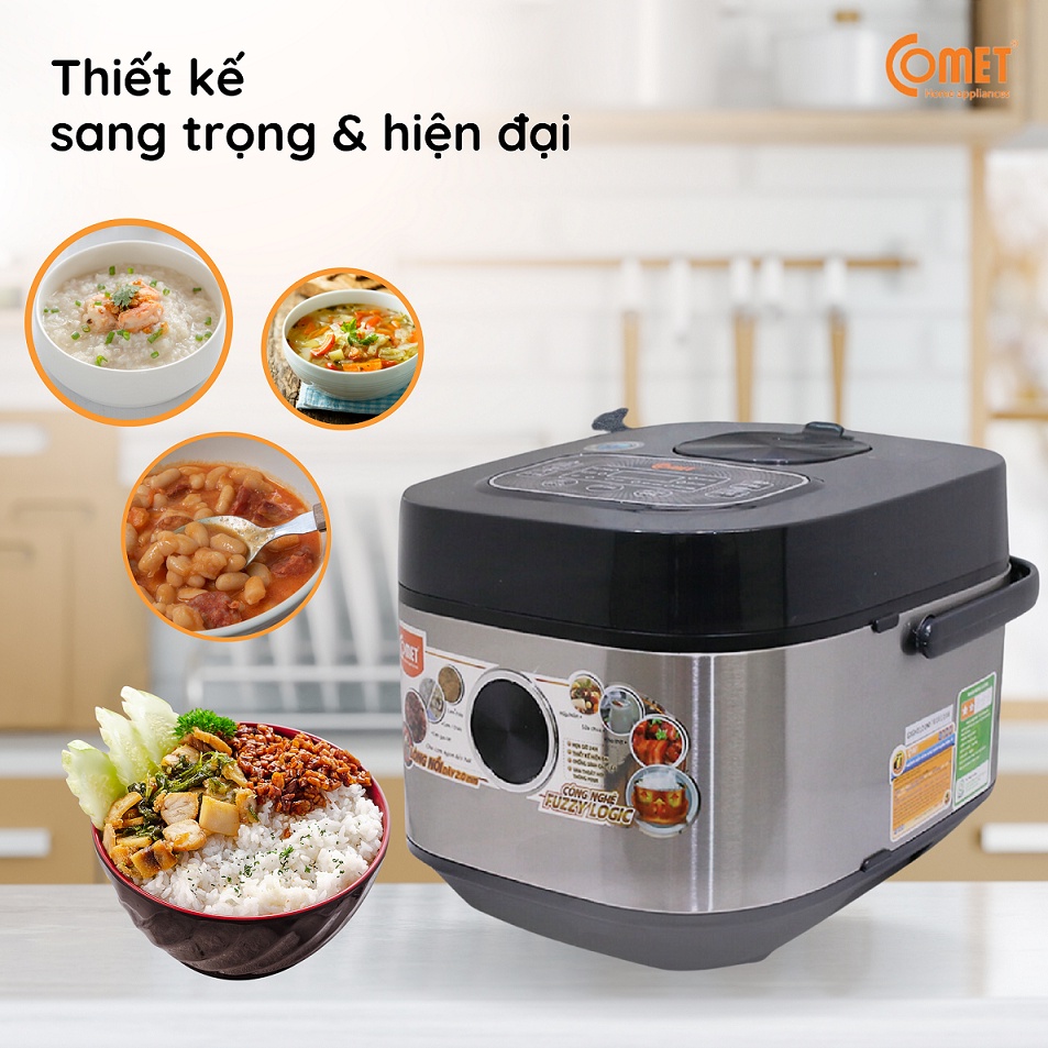 Nồi Cơm Điện Comet 1.8 lít CM-8088 cao cấp