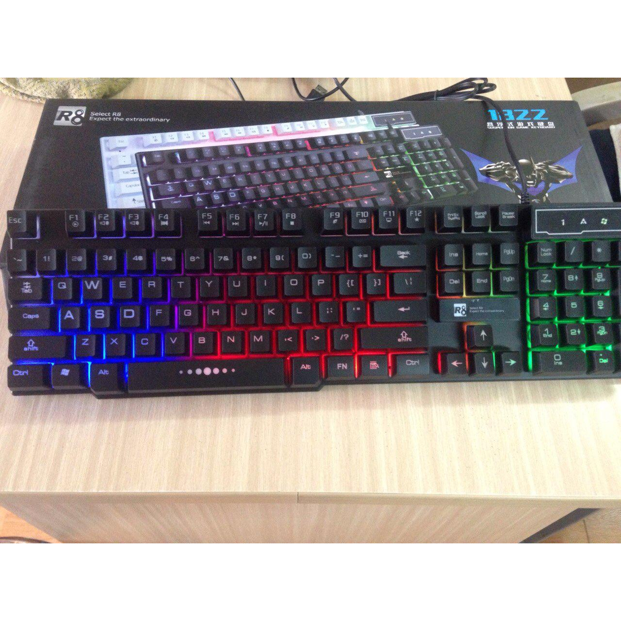 Keyboard R8 giả Cơ  KB-1822 Led Cổng Usb