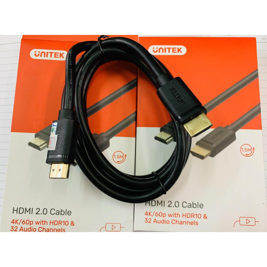 Cáp hdmi 2.0 UNITEK 1.5m ( Y-C137m ) chính hãng