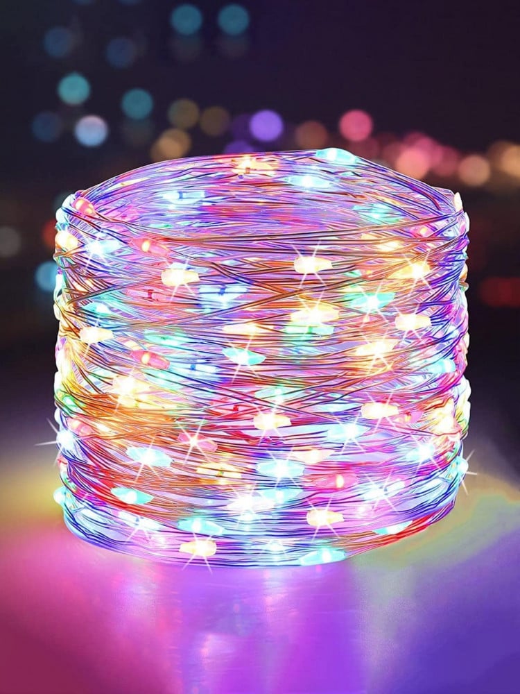 Dây Đèn Chớp Ngọc Trai 40m Chống Nước-Đủ Màu-Chạy Đuổi