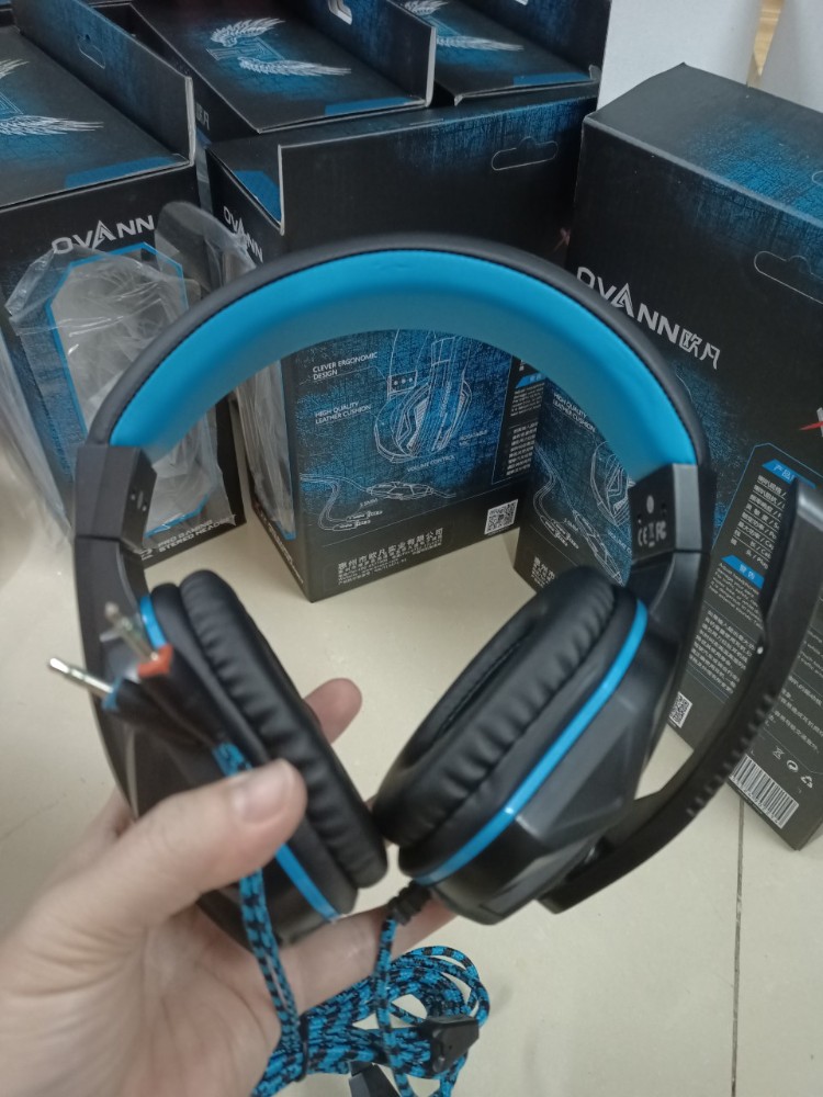 Headphone Ovan X1S (1 Cổng 3.5 --> Sound + Mic)