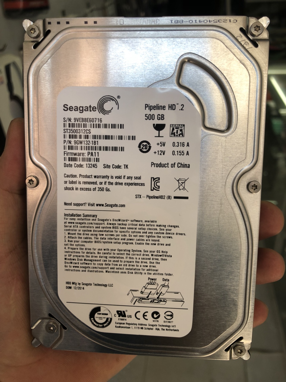 Ổ cứng Seagate  500Gb SATA3