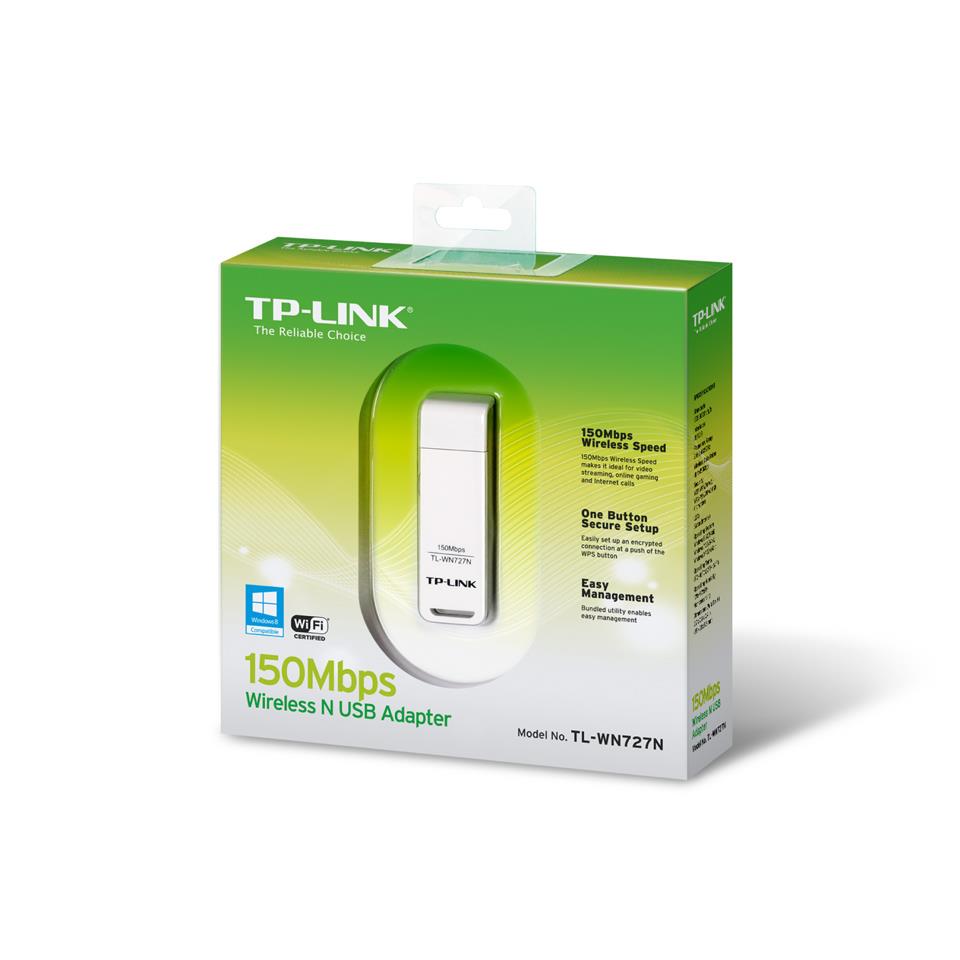 Bộ Thu WiFi TPLink (TL-WN727N) USB chuẩn N 150M