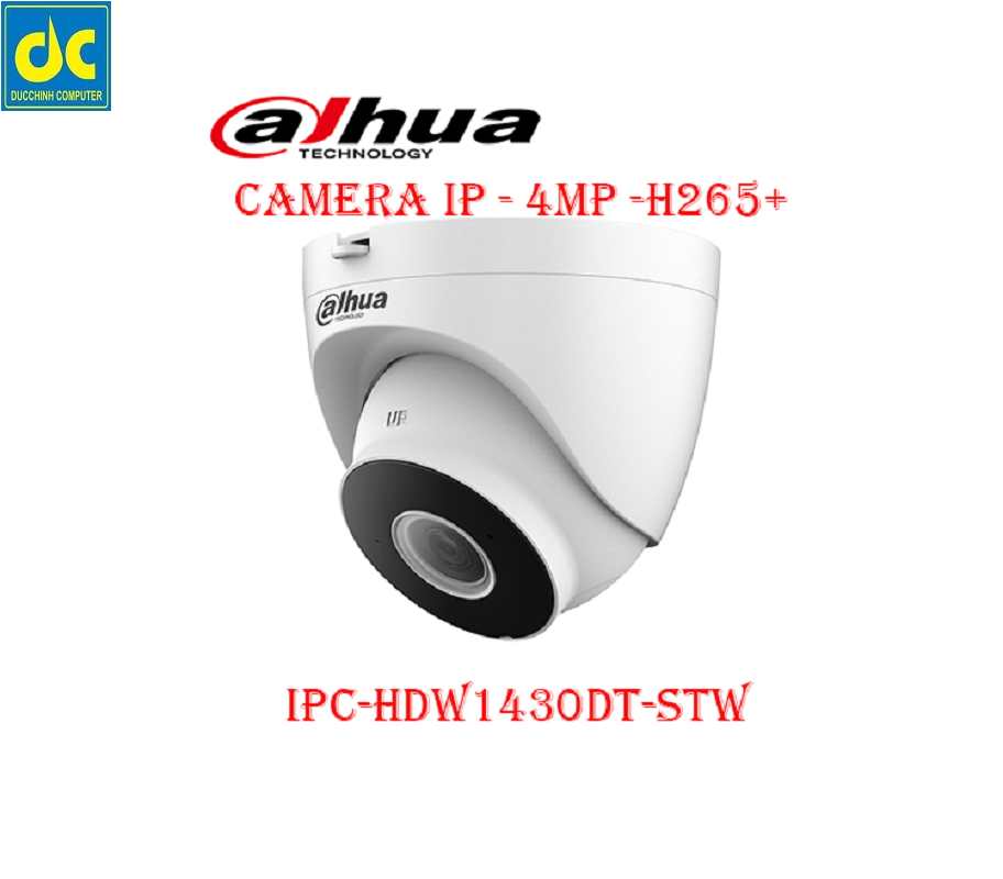 Camera IP WIFI Ahua 4MP DH-IPC - HDW 1430DT-STW (dome)