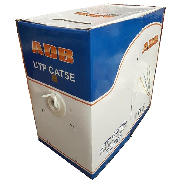 Dây Cáp Mạng ADB Cat5E UTP Copper 305M ( Màu Trắng )