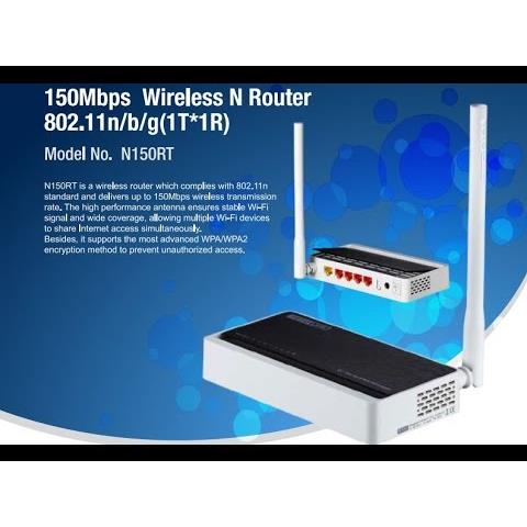 Bộ Phát Wifi TotoLink N150RT 1 râu Chuẩn N Tốc Độ 150Mbps