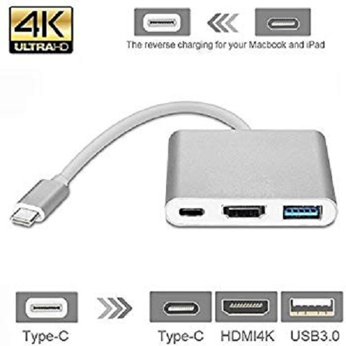 Cáp Type USB 3.1-C to HDMI+ USB +Type C