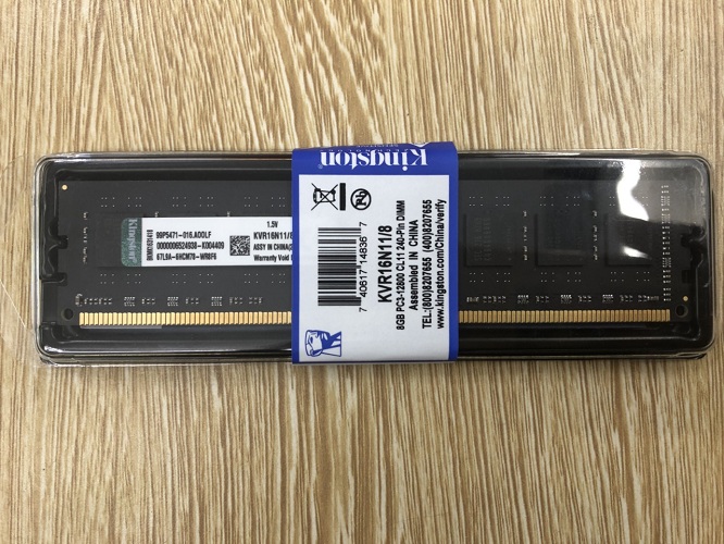 RAM Kingston 8Gb DDR3 Bus 1600Mhz
