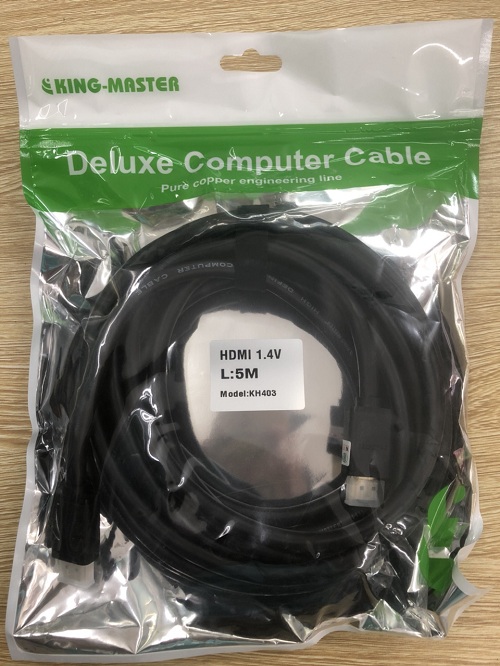 CÁP HDMI 1.4 - 5M KINGMASTER BẢO HÀNH 3 THÁNG 1 ĐỔI 1