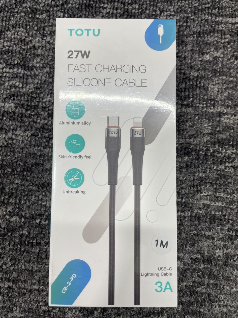 Cáp Sạc Nhanh TOTU CB-2-PD Type-C To Lightning Dài 1M Chuẩn Sạc PD Cho Iphone